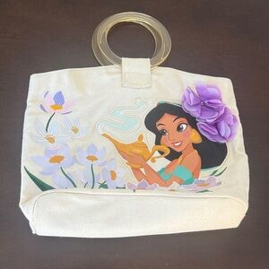 Disney Jasmine Floral Cream Tote